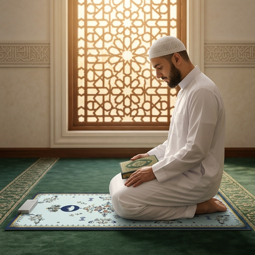 NoorConnect Floral Symphony Smart Salah Mat | NoorConnect Smart Prayer Mat