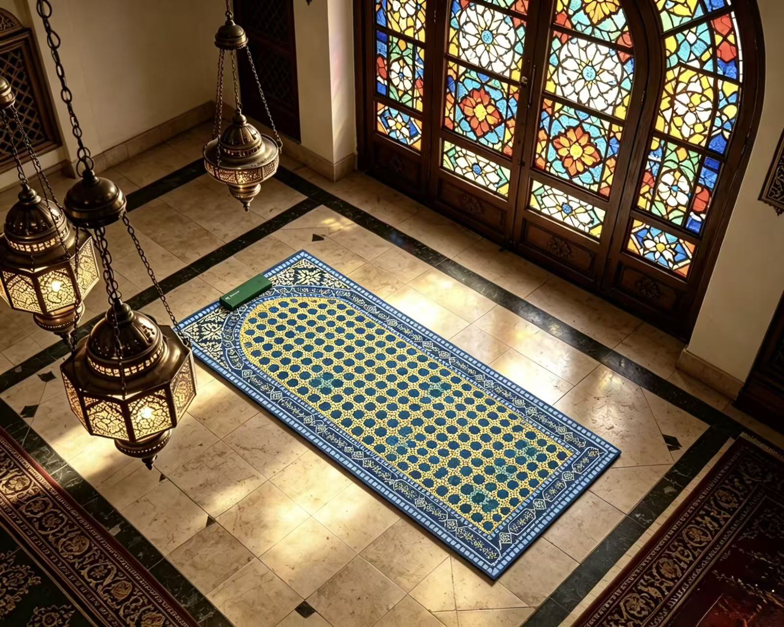 القبة الذهبية عند الغسق