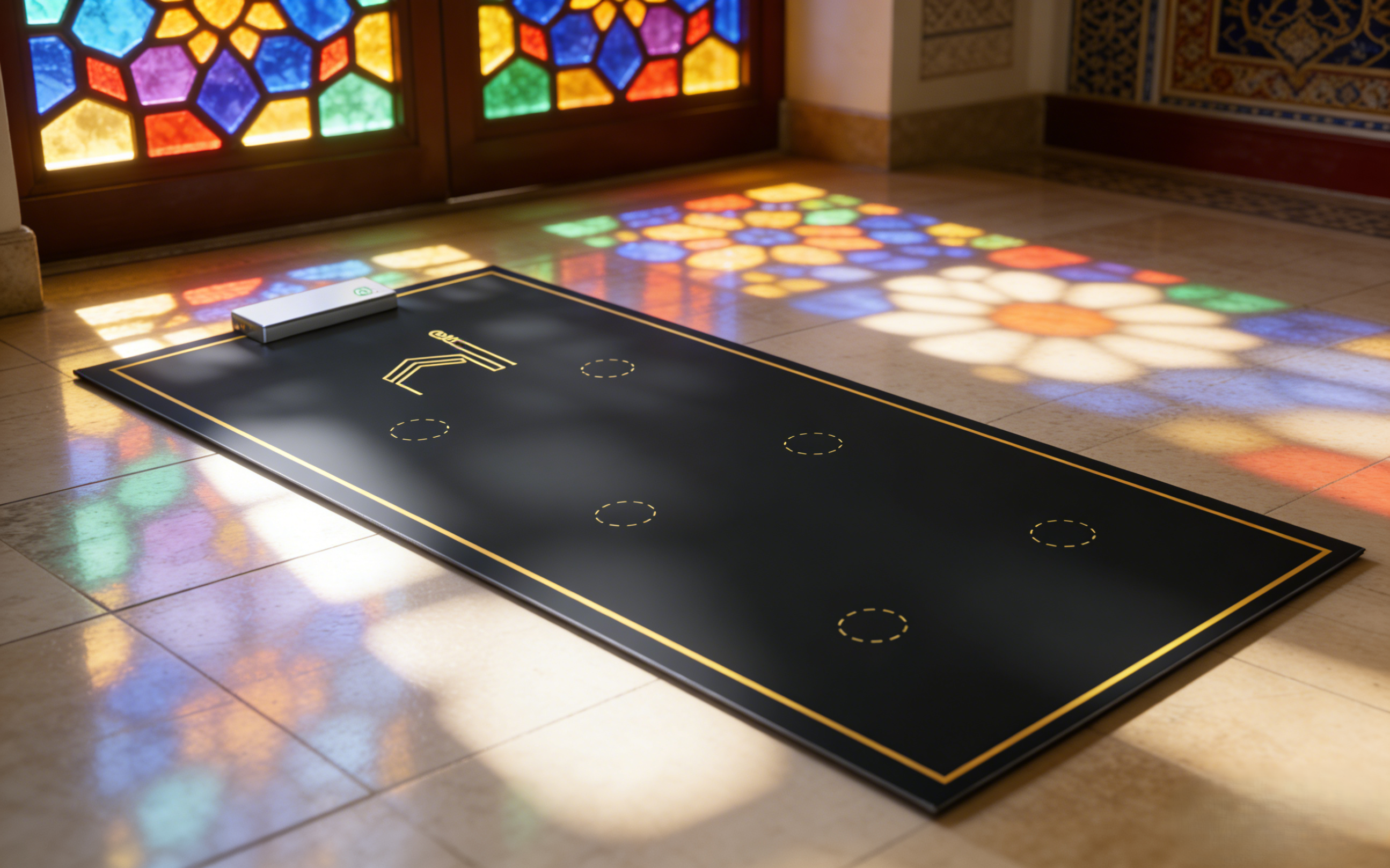 NoorConnect Midnight Elegance Smart Salah Mat | Noorconnect Smart Prayer Mat