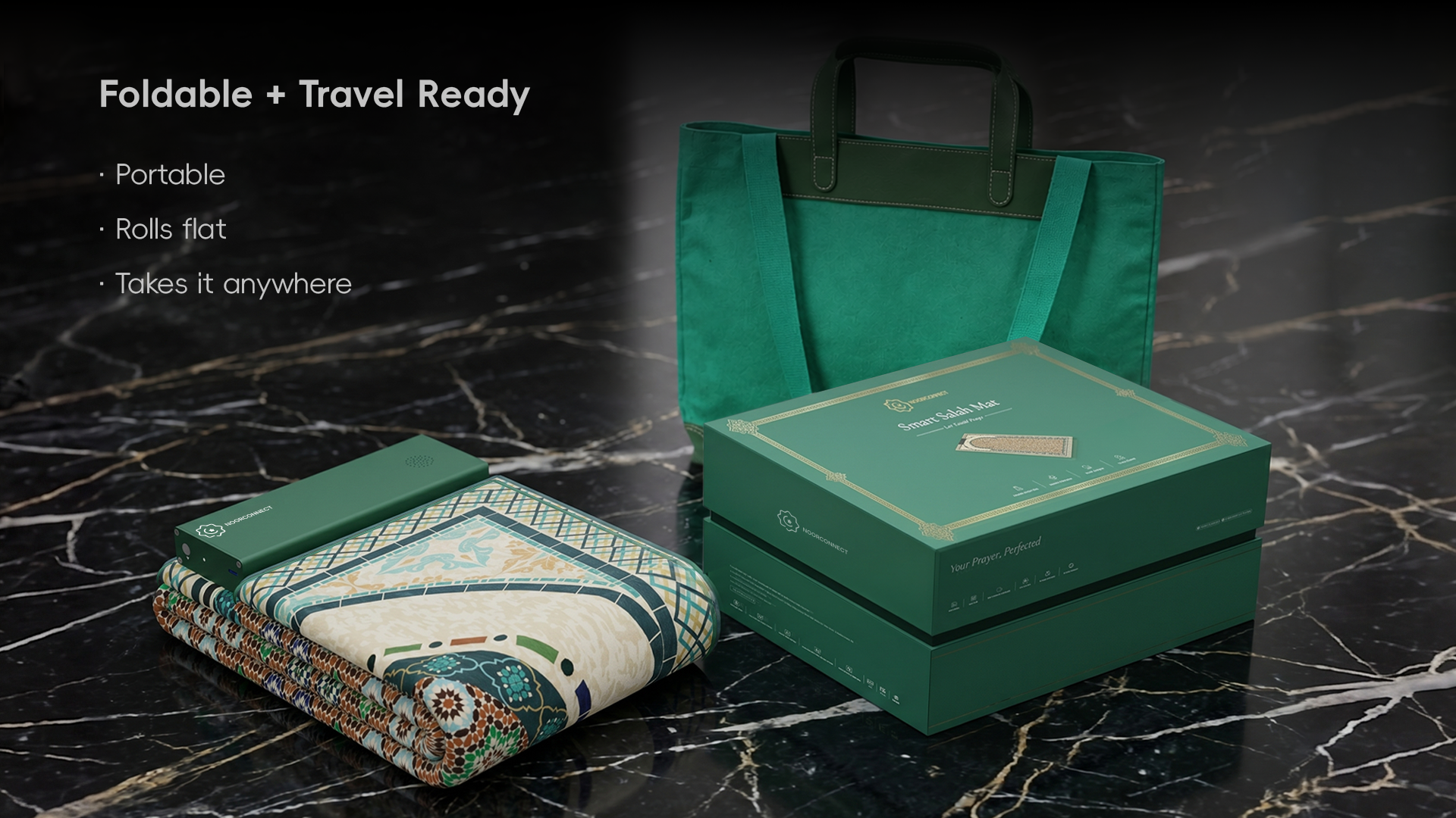 NoorConnect gift packaging and travel bag